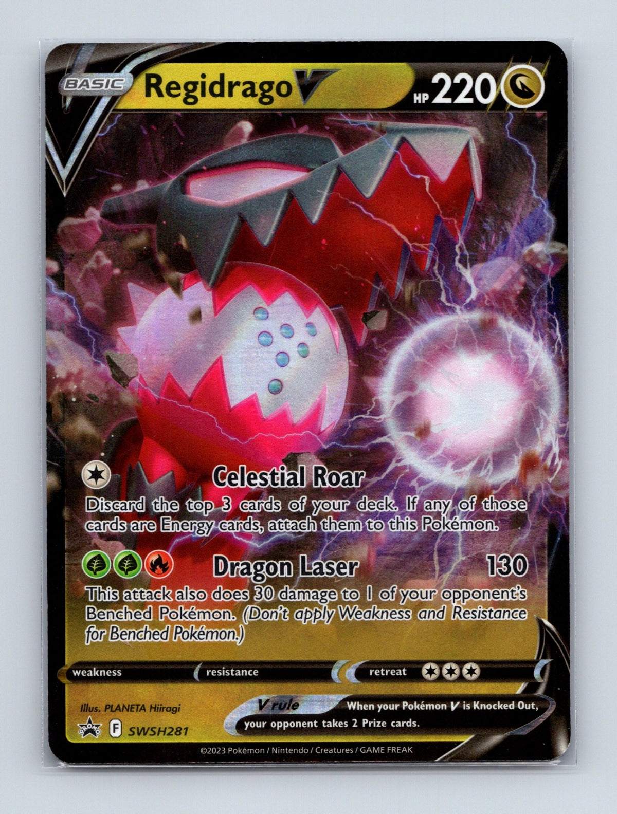 2019 Pokemon Regidrago V SWSH: Sword & Shield Promo Cards SWSH281 Holo Promo NM