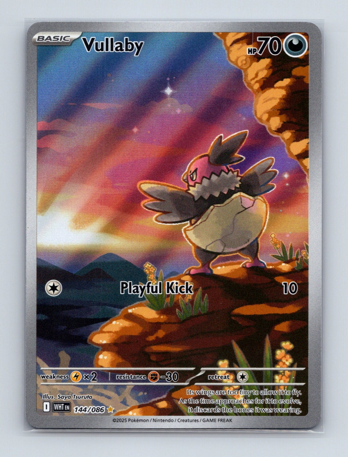 2025 Pokemon Vullaby SV: White Flare 144/086 Holo Illustration Rare NM
