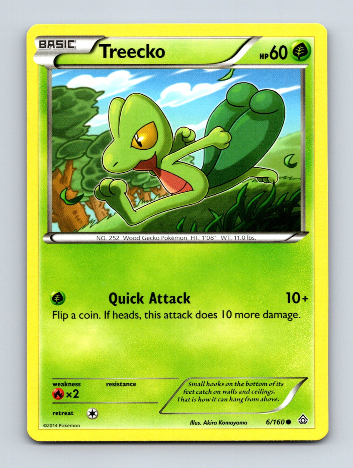 2015 Pokemon TCG Treecko XY - Primal Clash 6/160 Common NM