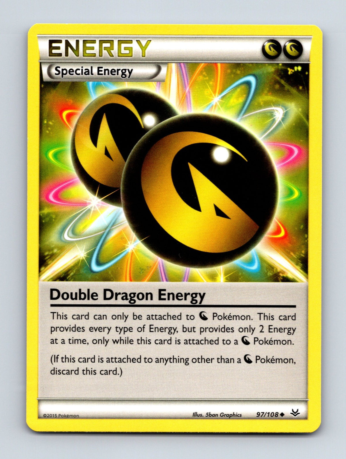 2015 Pokemon TCG Double Dragon Energy XY - Roaring Skies 97/108 Uncommon NM