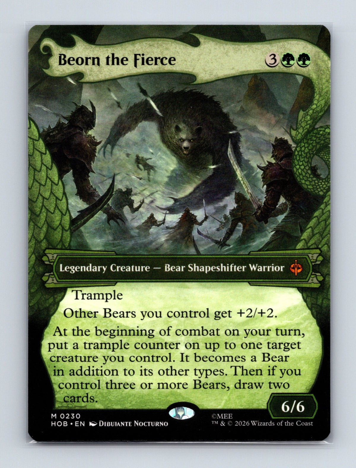 MTG Beorn the Fierce (Showcase) 230 The Hobbit NM