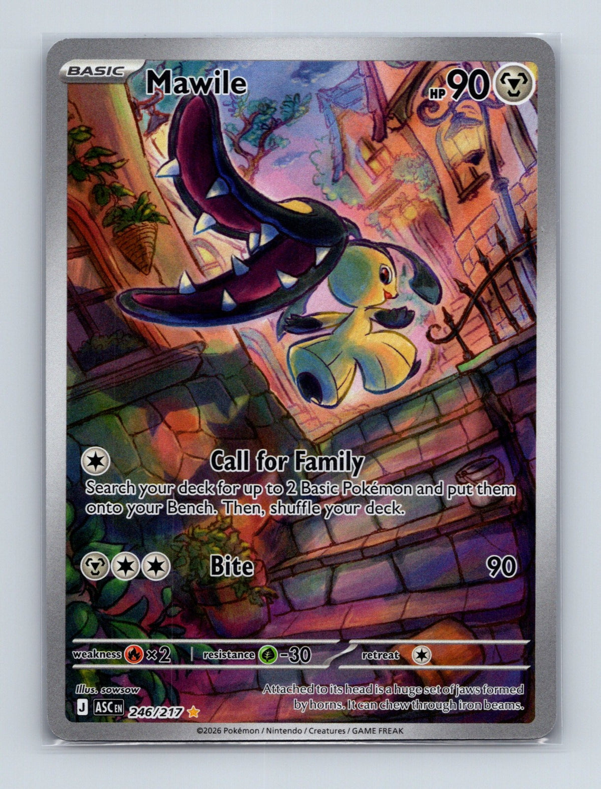 2026 Pokemon Mawile ME: Ascended Heroes 246/217 Holo Illustration Rare NM