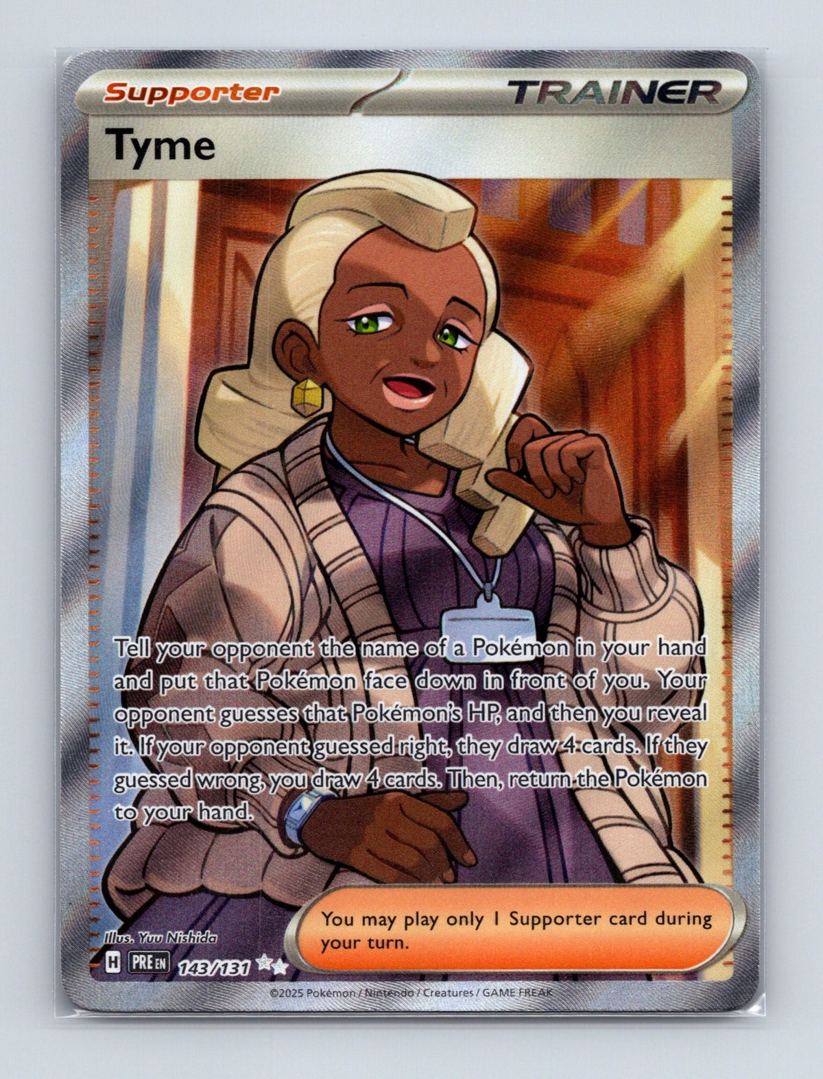 2025 Pokemon TCG Tyme SV: Prismatic Evolutions 143/131 Holo Ultra Rare NM