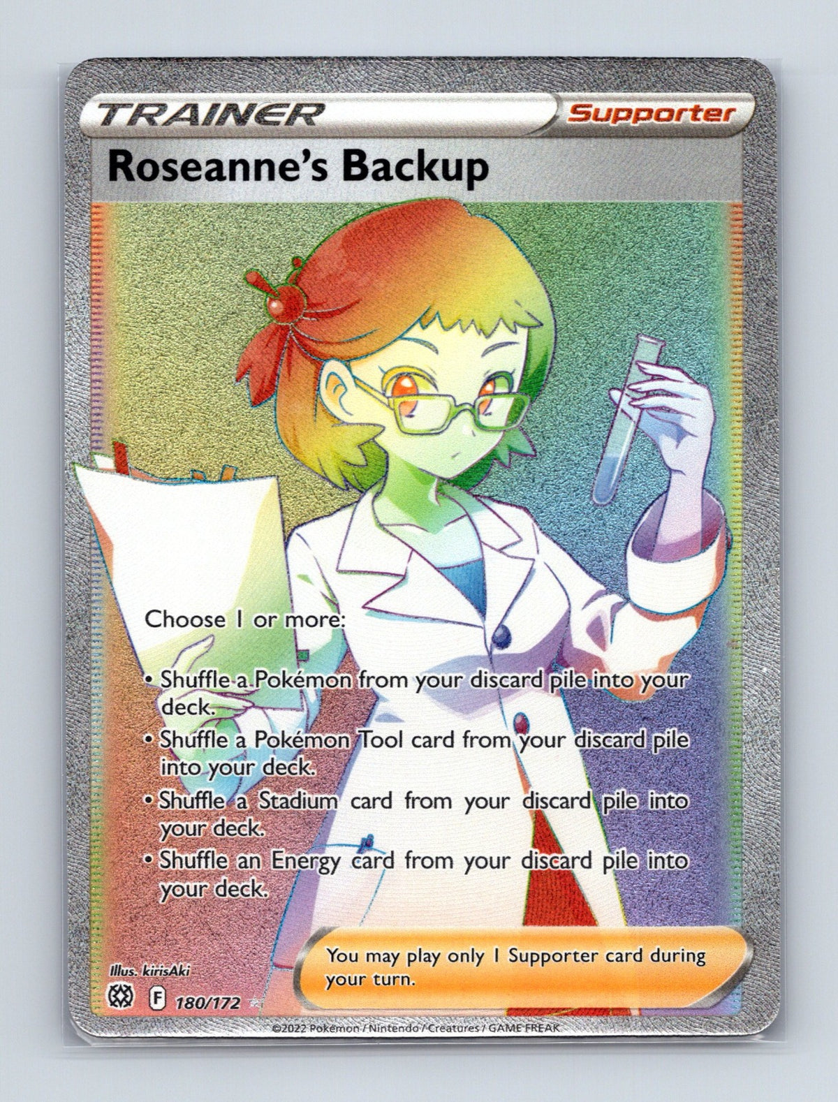 2022 Pokemon TCG Roseanne's Backup (Secret) SWSH09: Brilliant Stars 180/172 NM