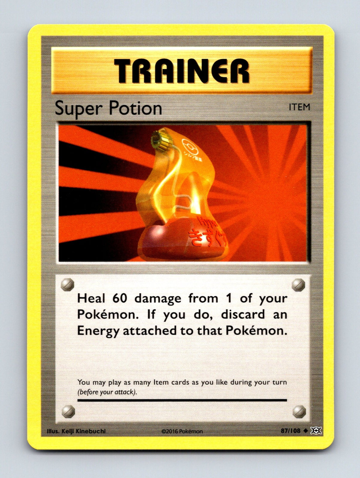 2016 Pokemon TCG Super Potion XY - Evolutions 87/108 Uncommon NM
