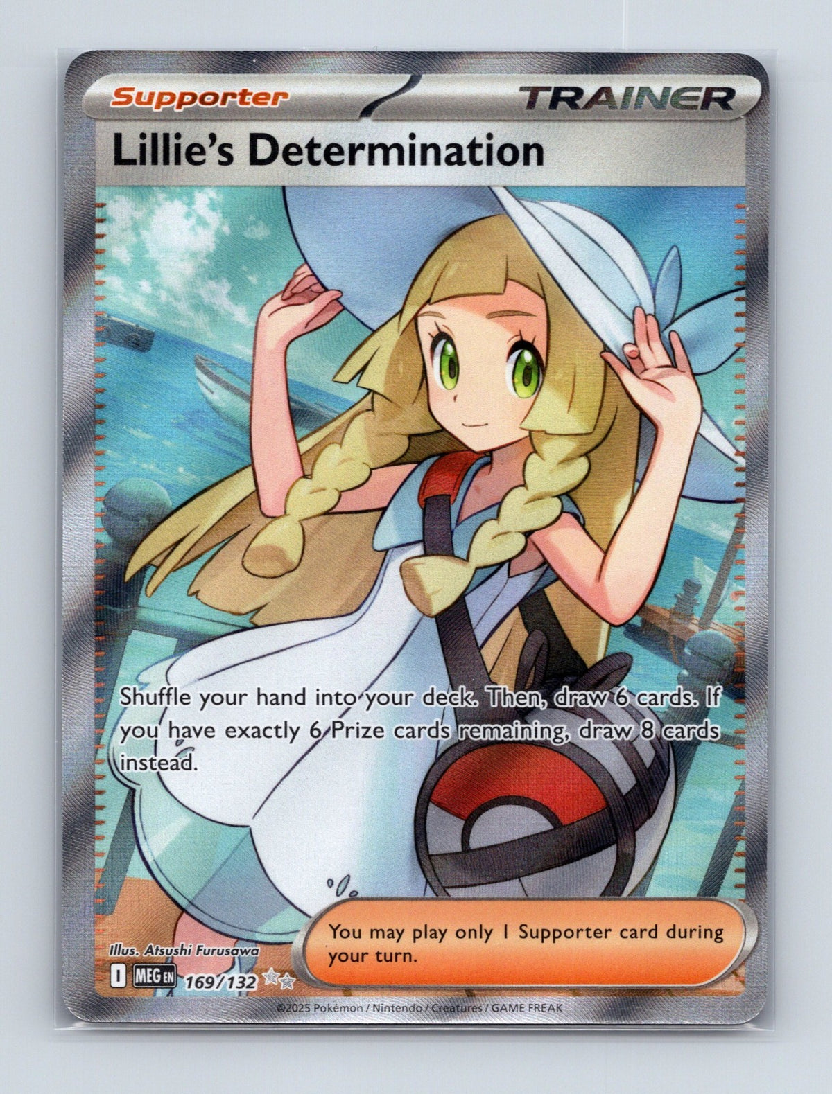 2025 Pokemon Lillie's Determination ME01: Mega Evolution 169/132 Ultra Rare NM
