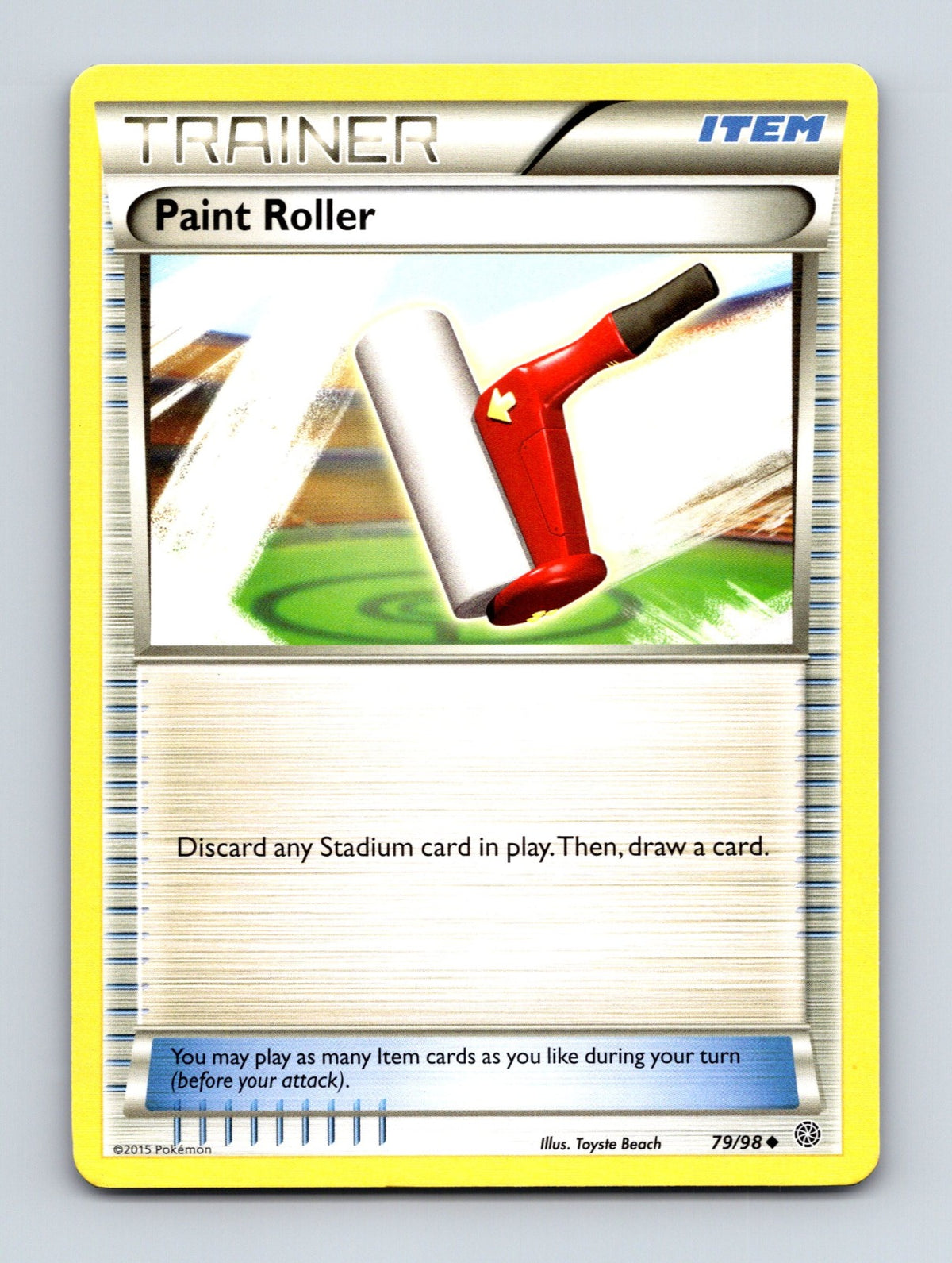 2015 Pokemon TCG Paint Roller XY - Ancient Origins 79/98 Uncommon NM
