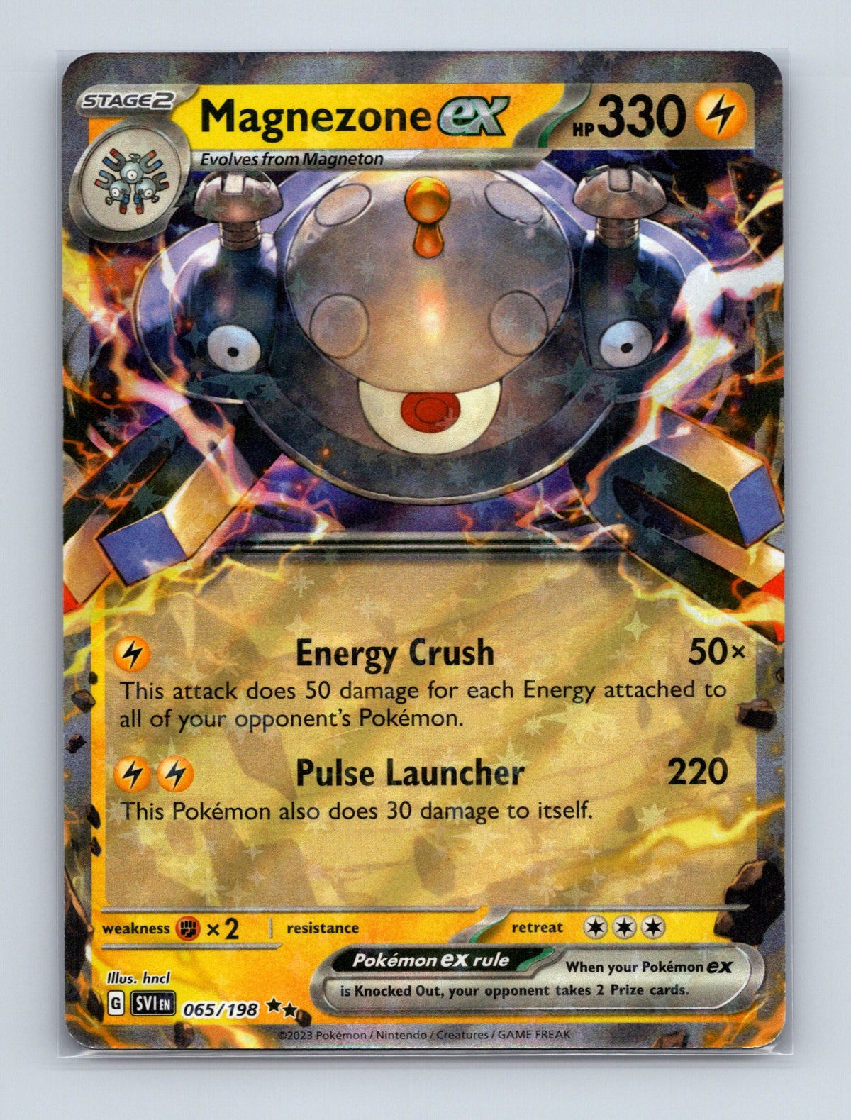 2023 Pokemon Magnezone ex SV01: Scarlet & Violet Base Set 065/198 Double Rare NM