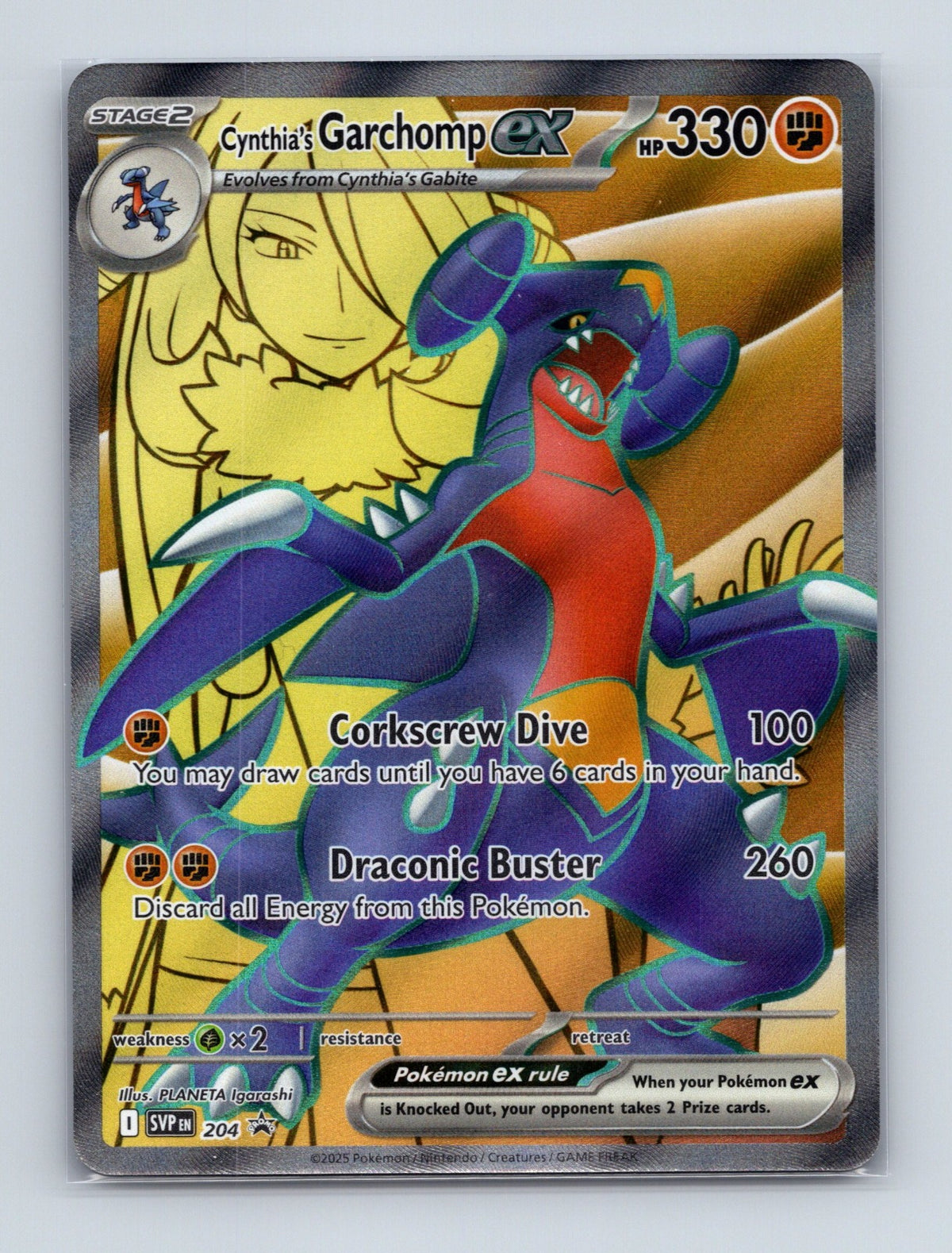 2023 Pokemon Cynthia's Garchomp ex SV: Scarlet & Violet Promo Cards 204 Promo NM
