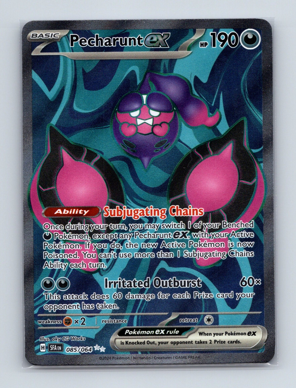 2024 Pokemon TCG Pecharunt ex SV: Shrouded Fable 085/064 Holo Ultra Rare NM