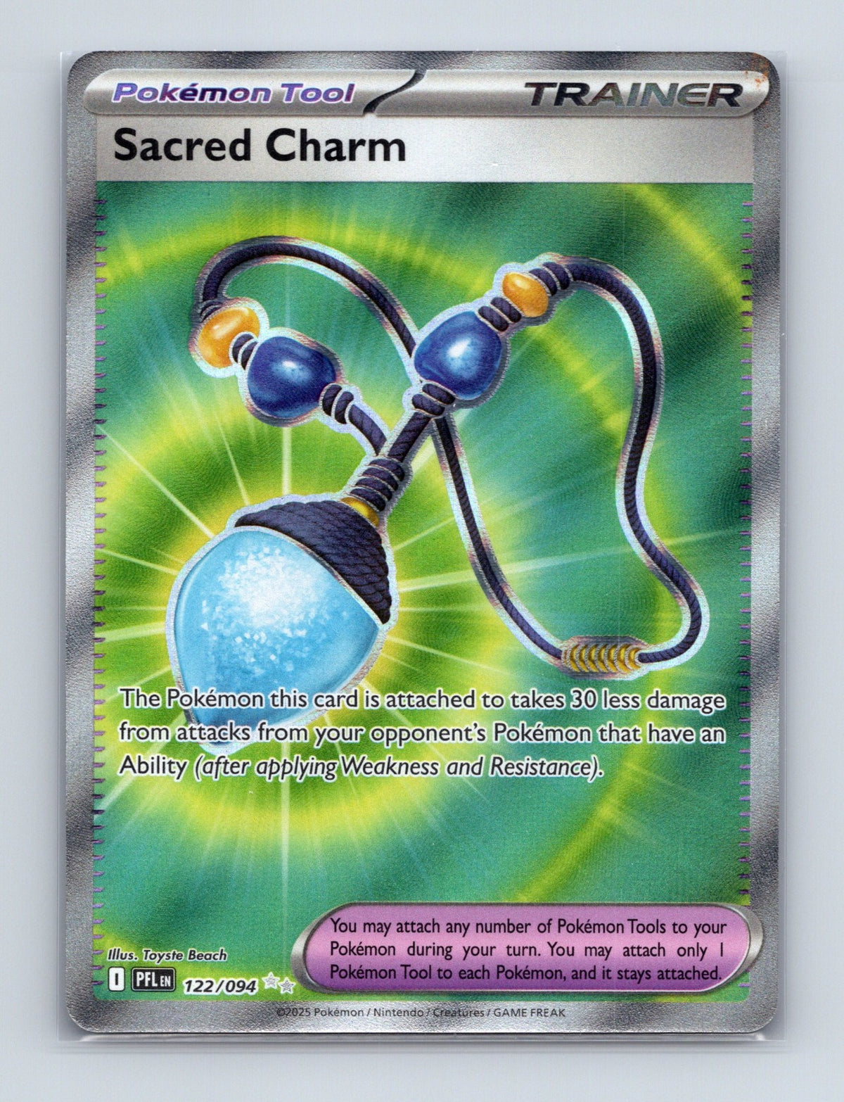 2025 Pokemon TCG Sacred Charm ME02: Phantasmal Flames 122/094 Holo Ultra Rare NM