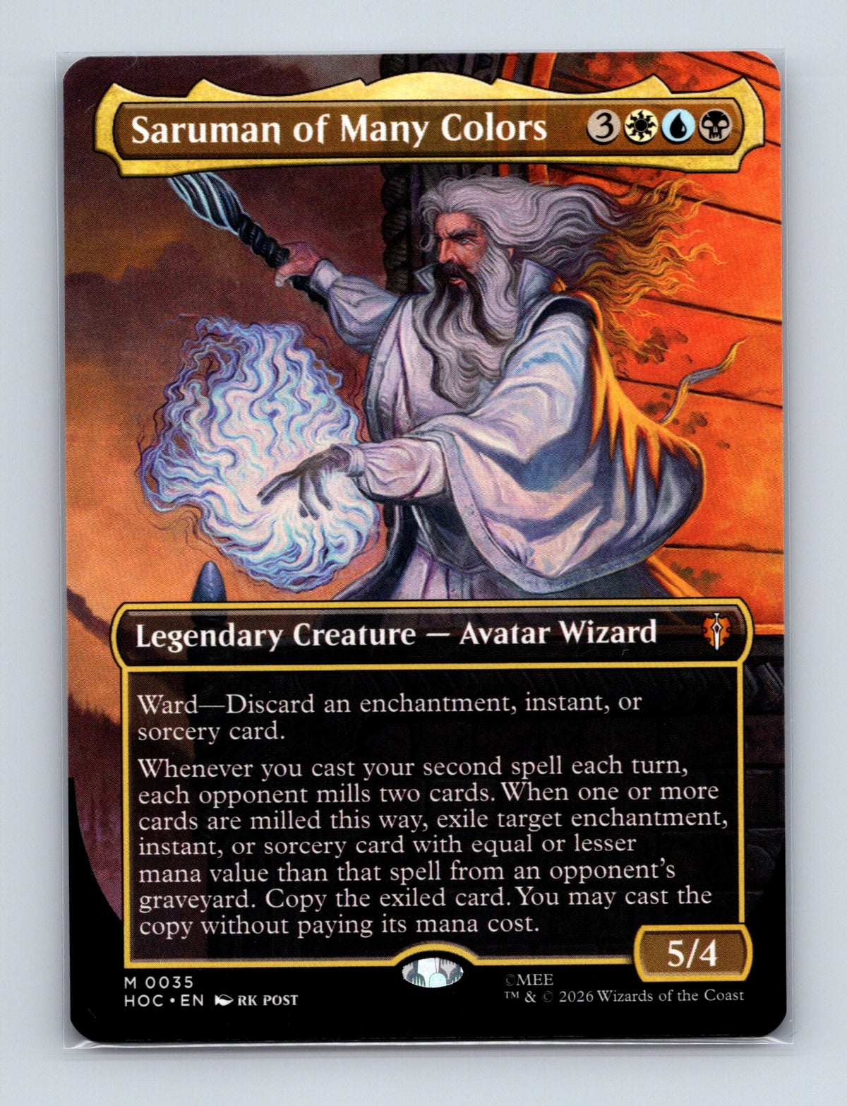 MTG Saruman of Many Colors (Borderless) 35 The Hobbit: Eternal-Legal NM