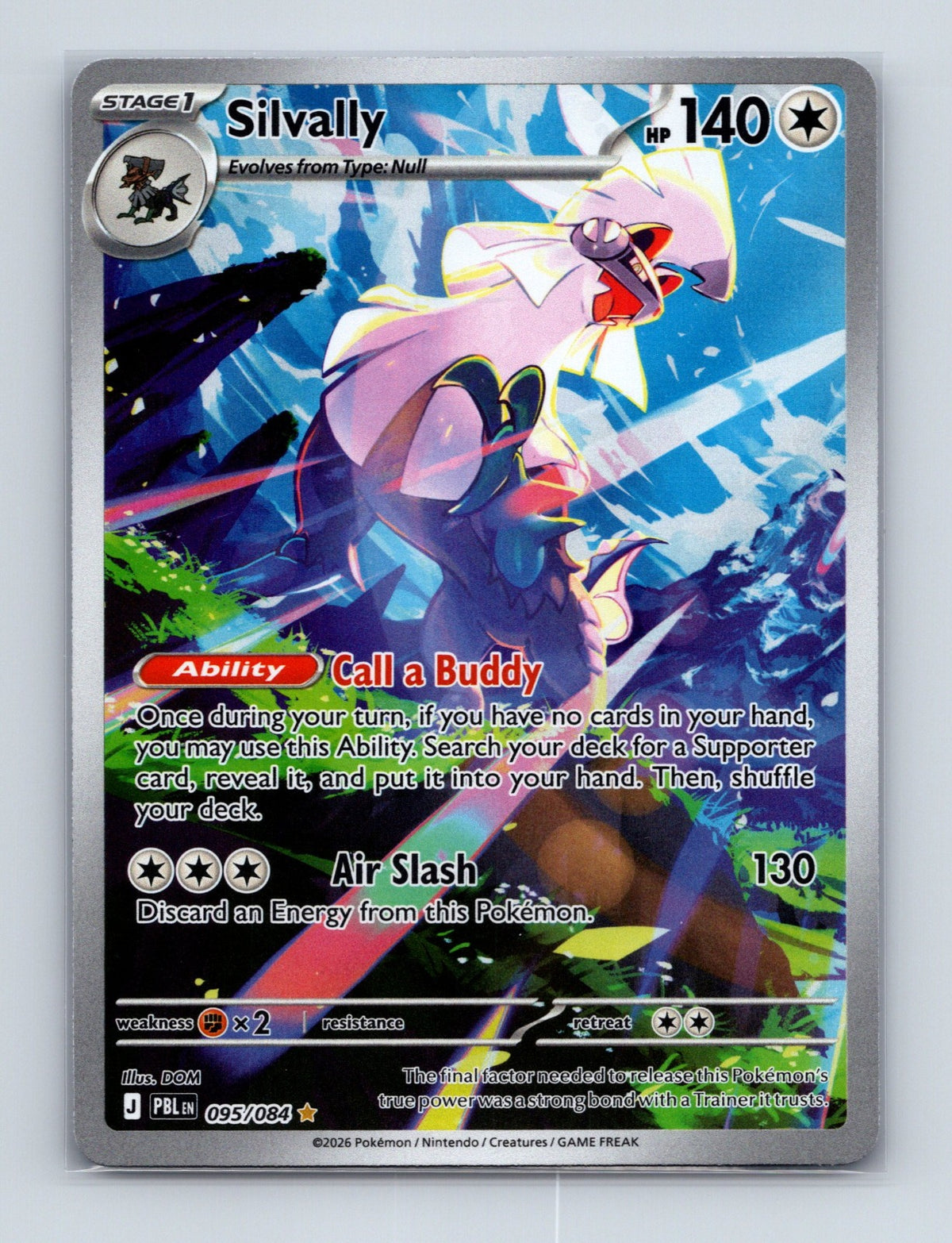 2026 Pokemon TCG Silvally ME05: Pitch Black 095/084 Holo Illustration Rare NM