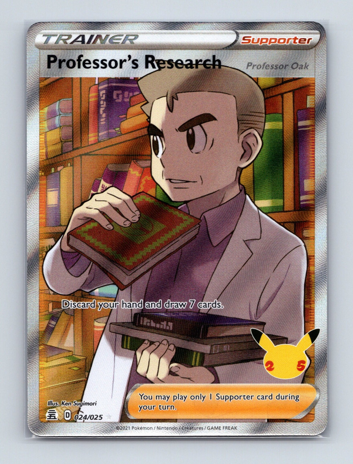 2021 Pokemon Professor's Research [Professor Oak] Celebrations 024/025 NM