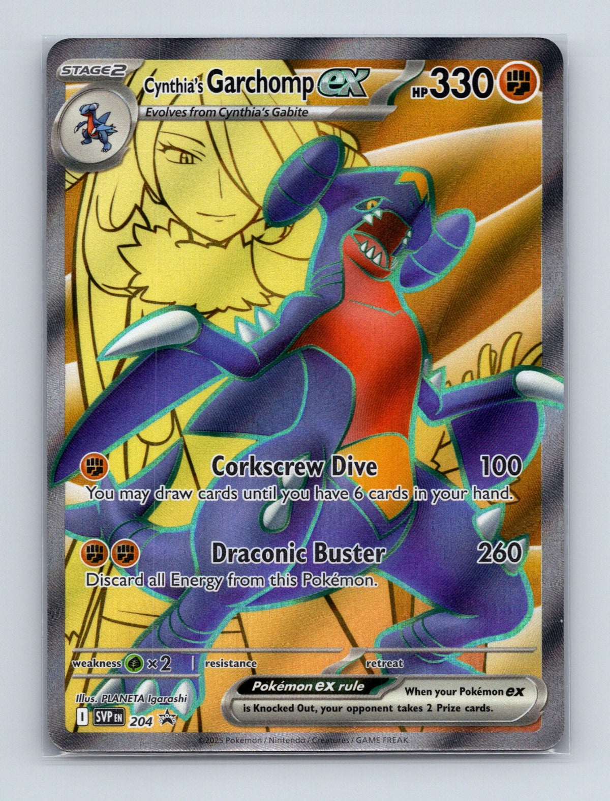 2023 Pokemon Cynthia's Garchomp ex SV: Scarlet & Violet Promo Cards 204 NM