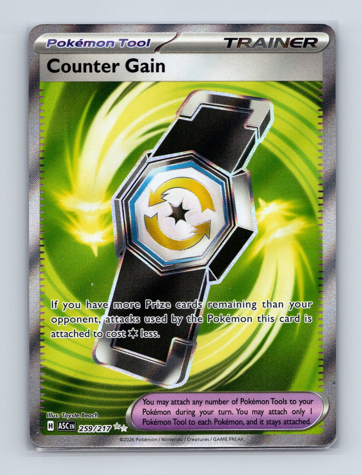 2026 Pokemon TCG Counter Gain ME: Ascended Heroes 259/217 Holo Ultra Rare NM