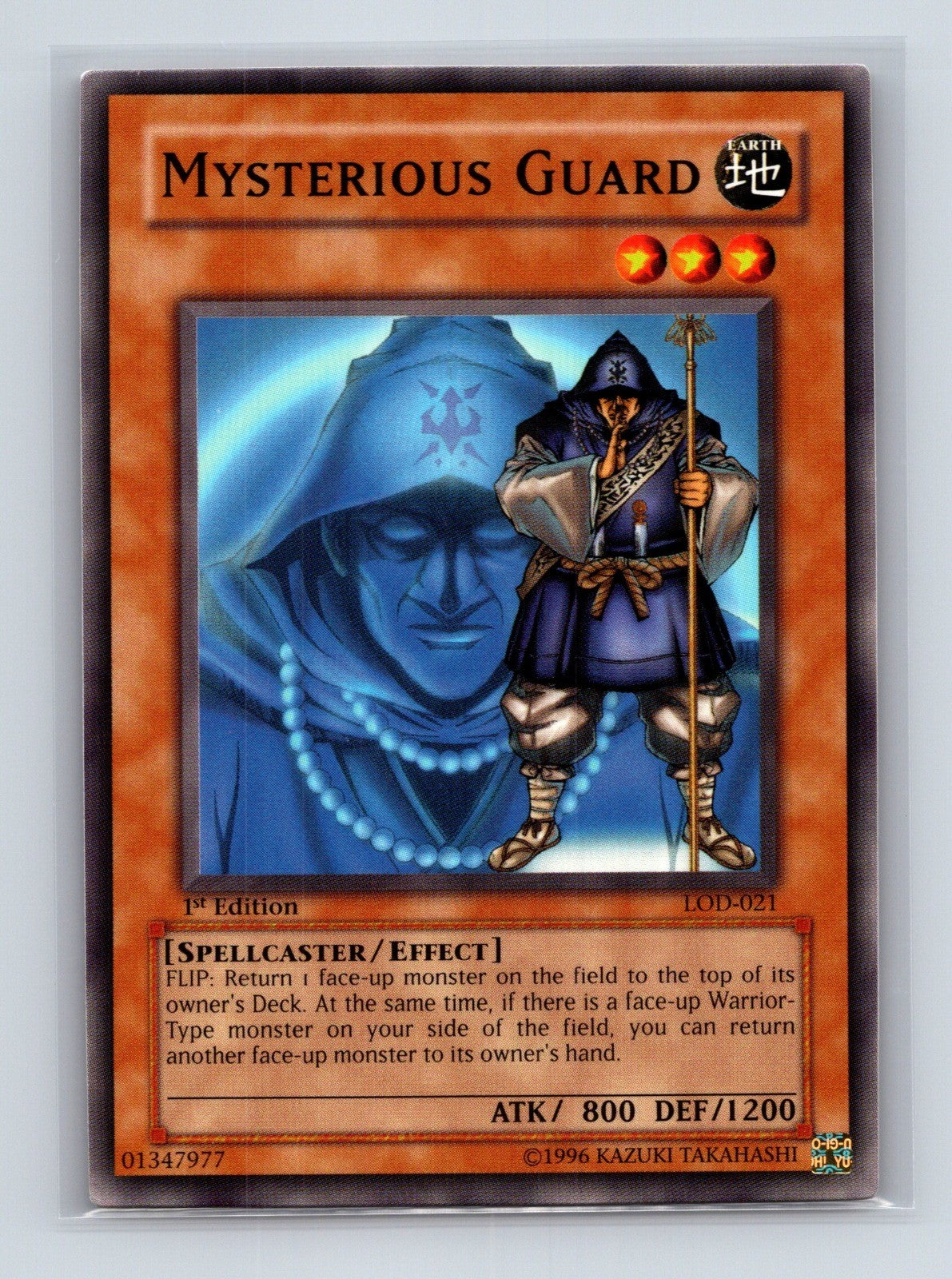 Yugioh Mysterious Guard LOD-021 Common 1st Edition NM