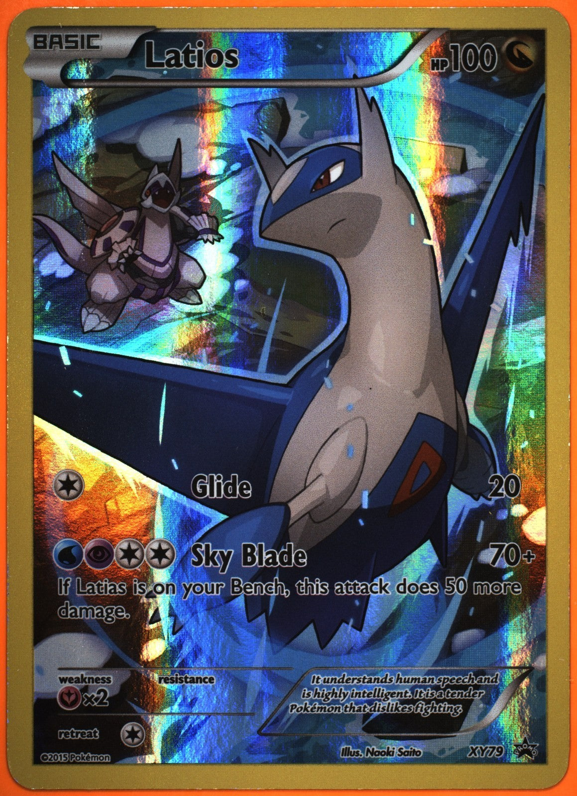 TAG 8.5 NM MT+ Latios XY79 Full Art Legendary Collection Promo Pokemon POP 15