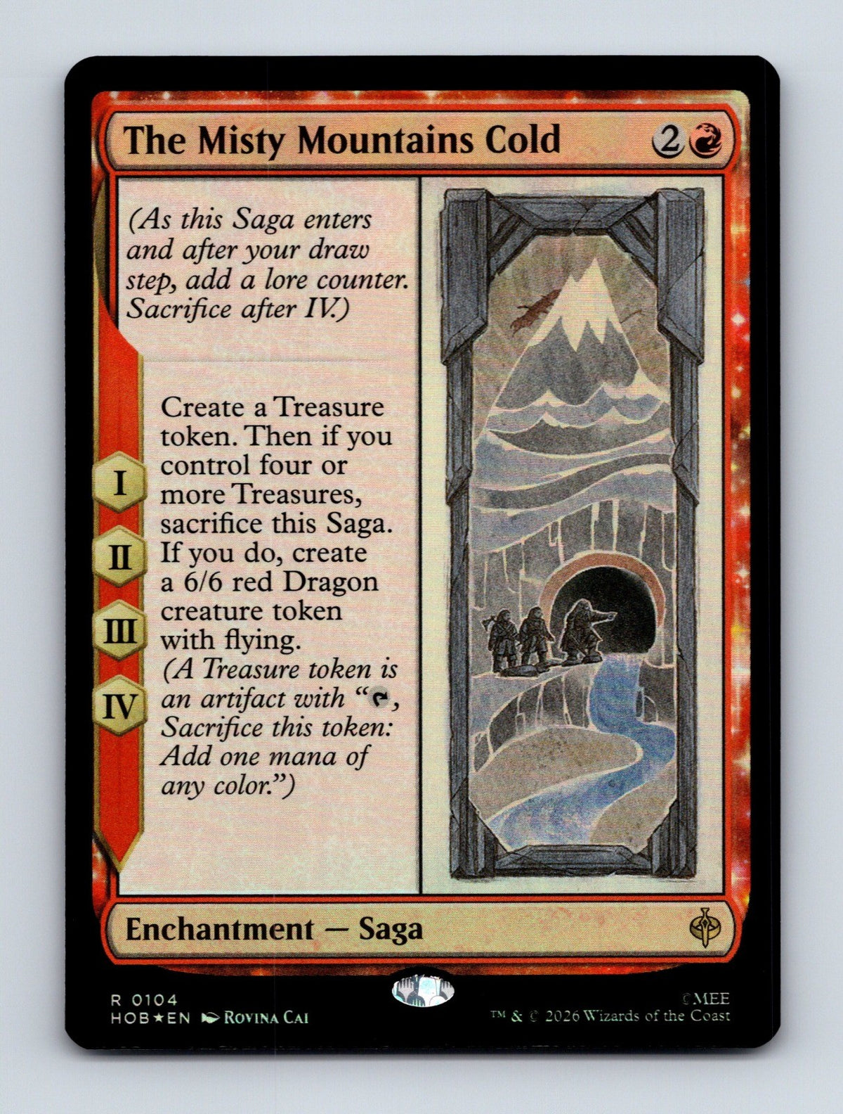 MTG The Misty Mountains Cold 104 The Hobbit Foil NM