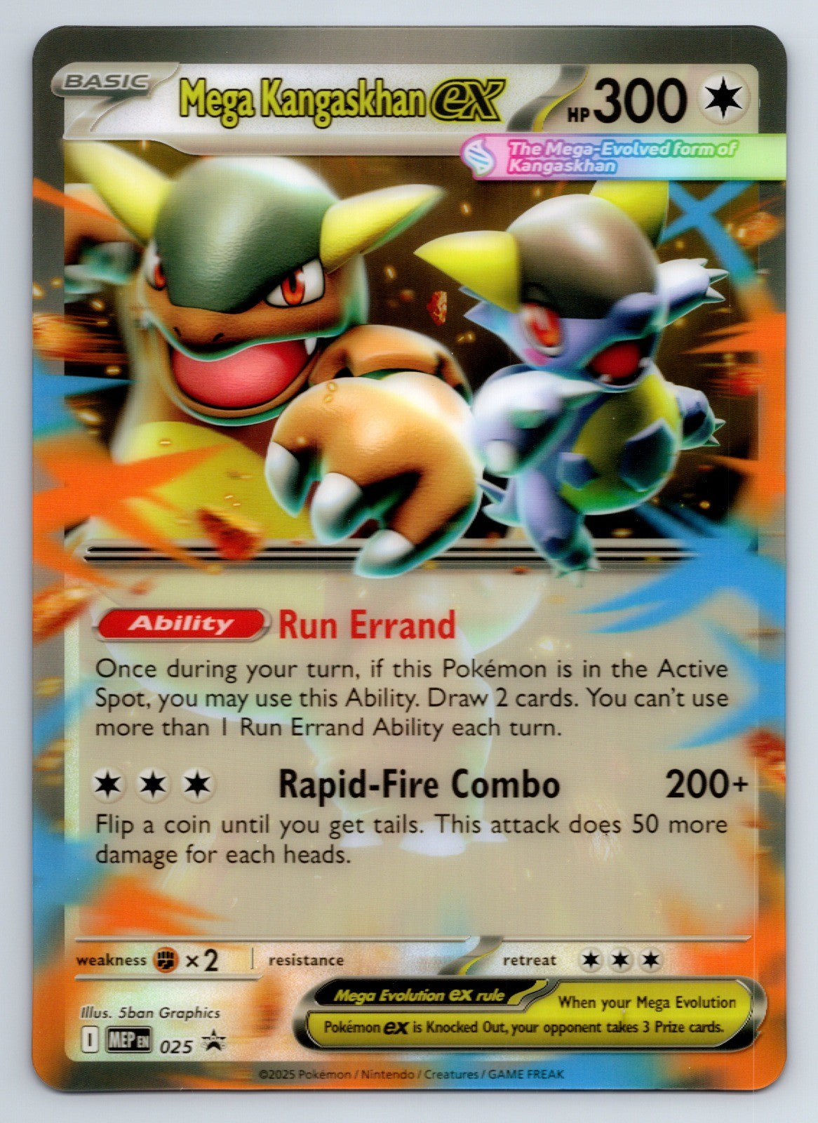 2015 Mega Kangaskhan ex - 025 Jumbo Oversized NM