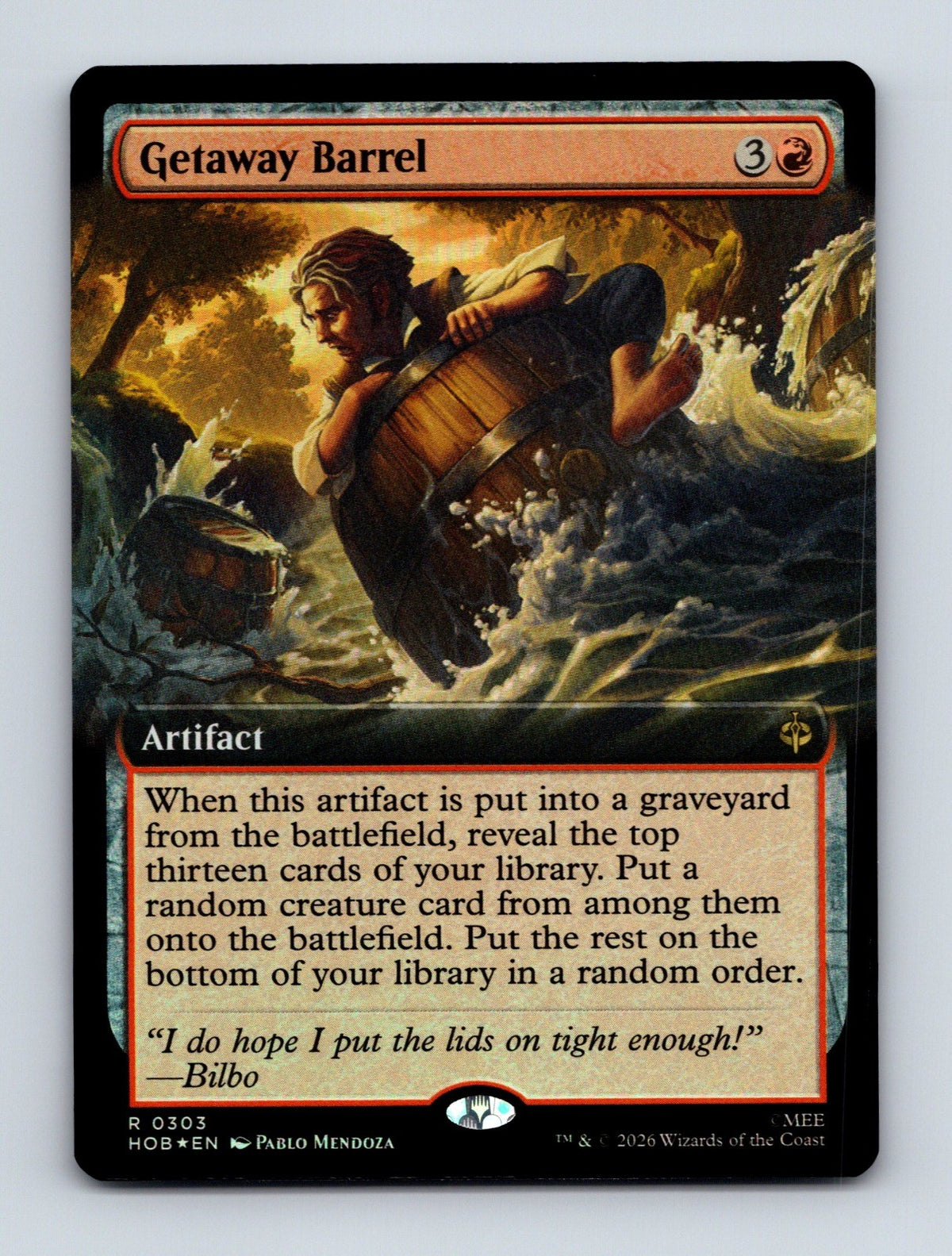 MTG Getaway Barrel (Extended Art) 303 The Hobbit Foil NM