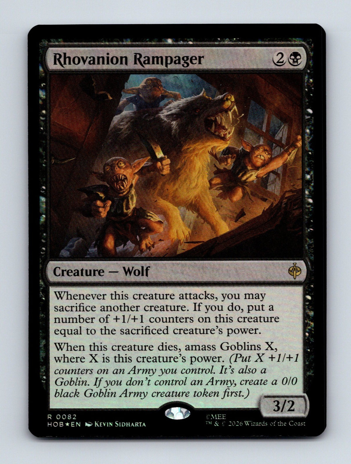 MTG Rhovanion Rampager 82 The Hobbit Foil NM