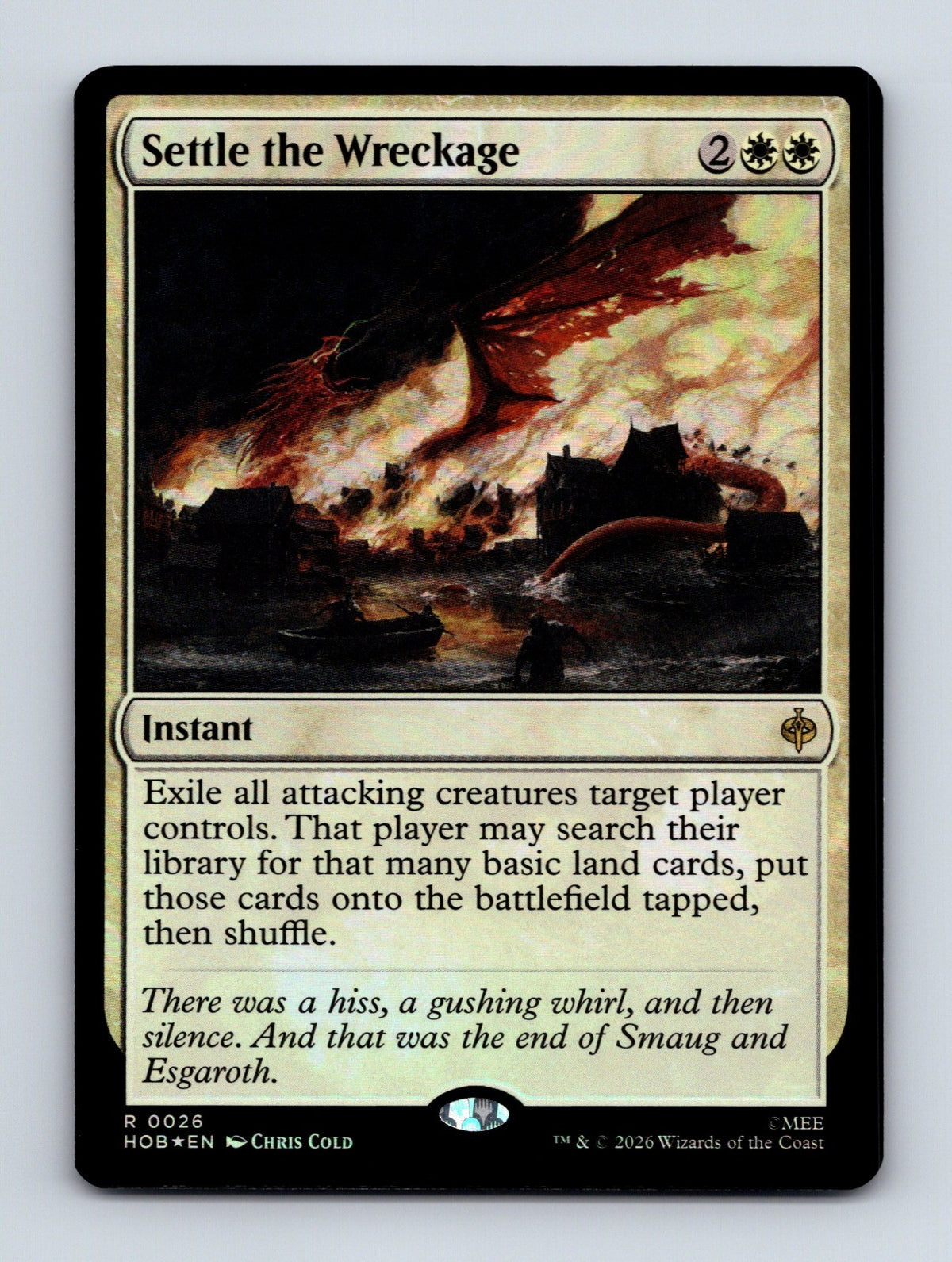 MTG Settle the Wreckage 26 The Hobbit Foil NM