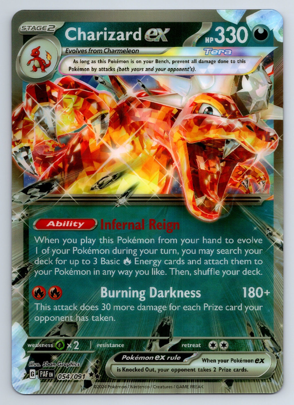 2015 Charizard ex - 054/091 Jumbo Oversized NM