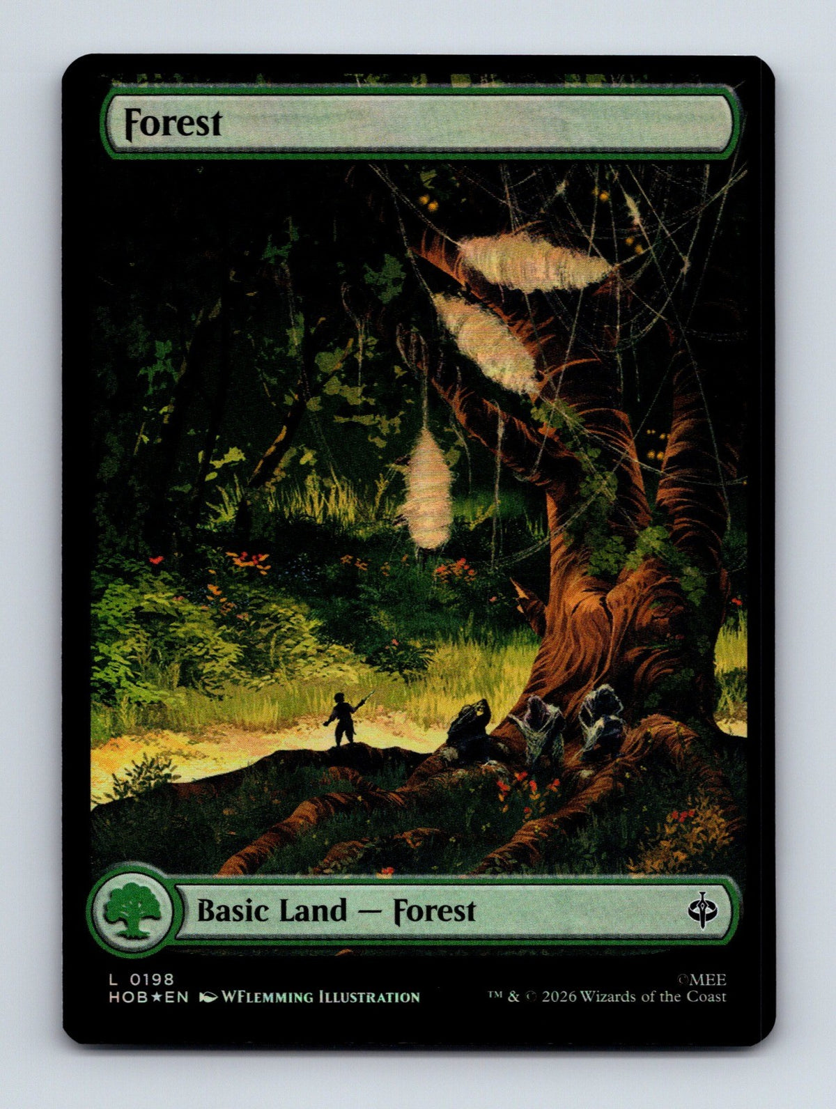 MTG Forest 198 The Hobbit NM