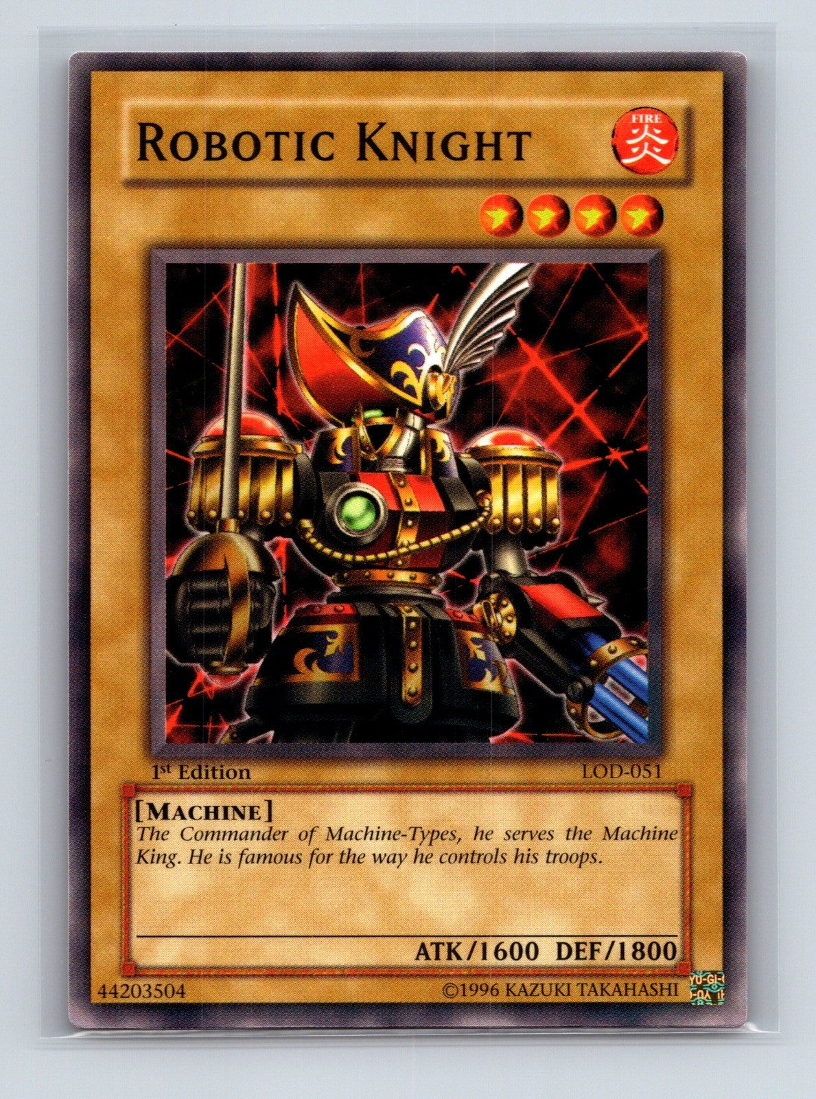 Yugioh Robotic Knight LOD-051 Common 1st Edition NM