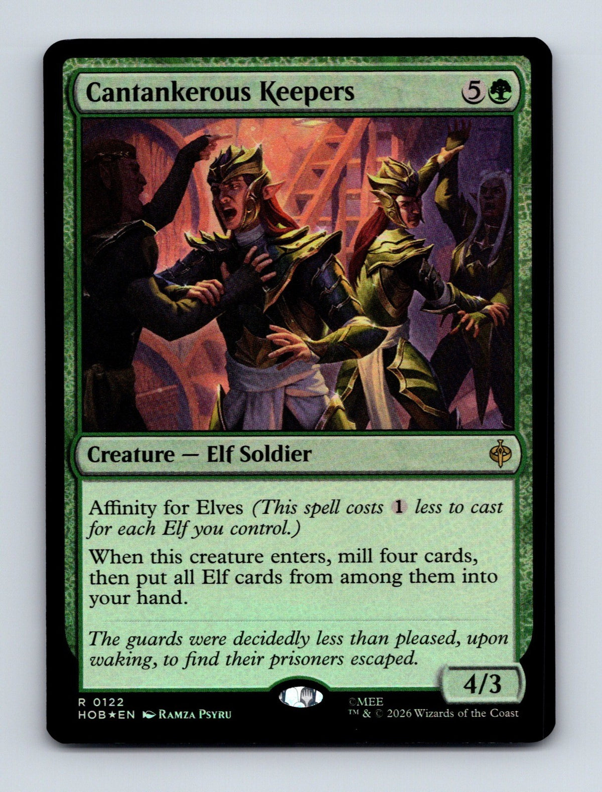 MTG Cantankerous Keepers 122 The Hobbit Foil NM