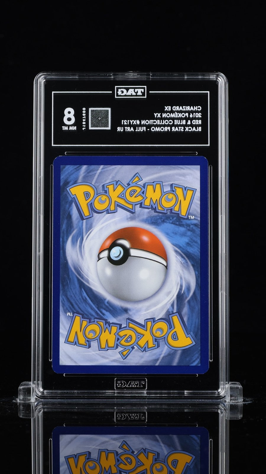 TAG 8 NM MT Charizard EX XY121 Full Art Red & Blue Collection Promo Pokemon