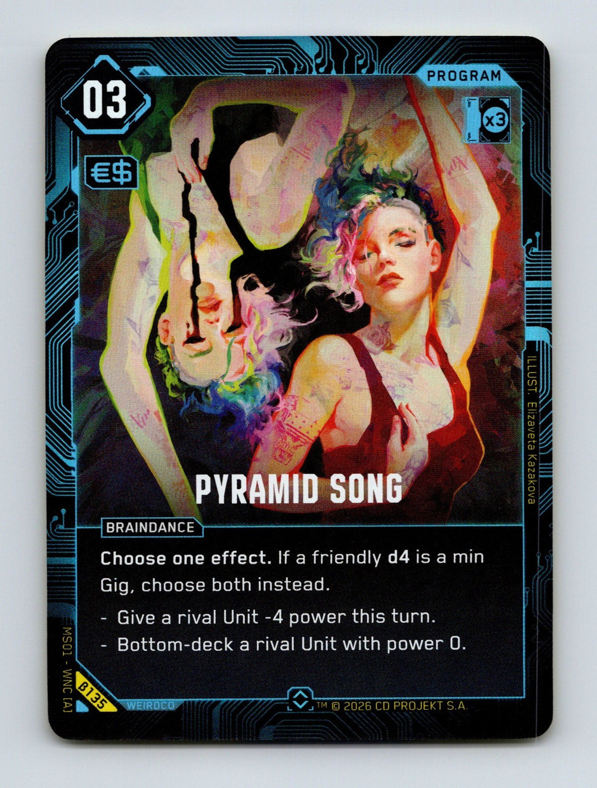 Cyberpunk TCG Beta Pyramid Song B135 Rare NM