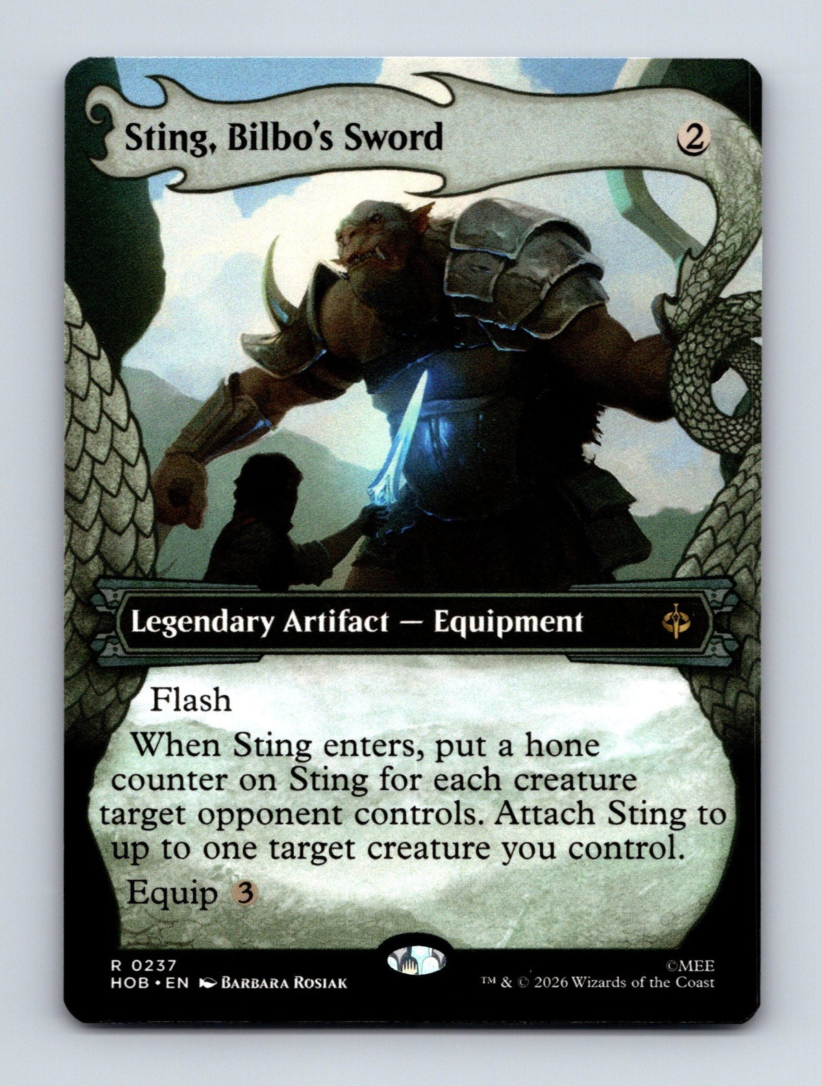 MTG Sting, Bilbo's Sword (Showcase) 237 The Hobbit NM