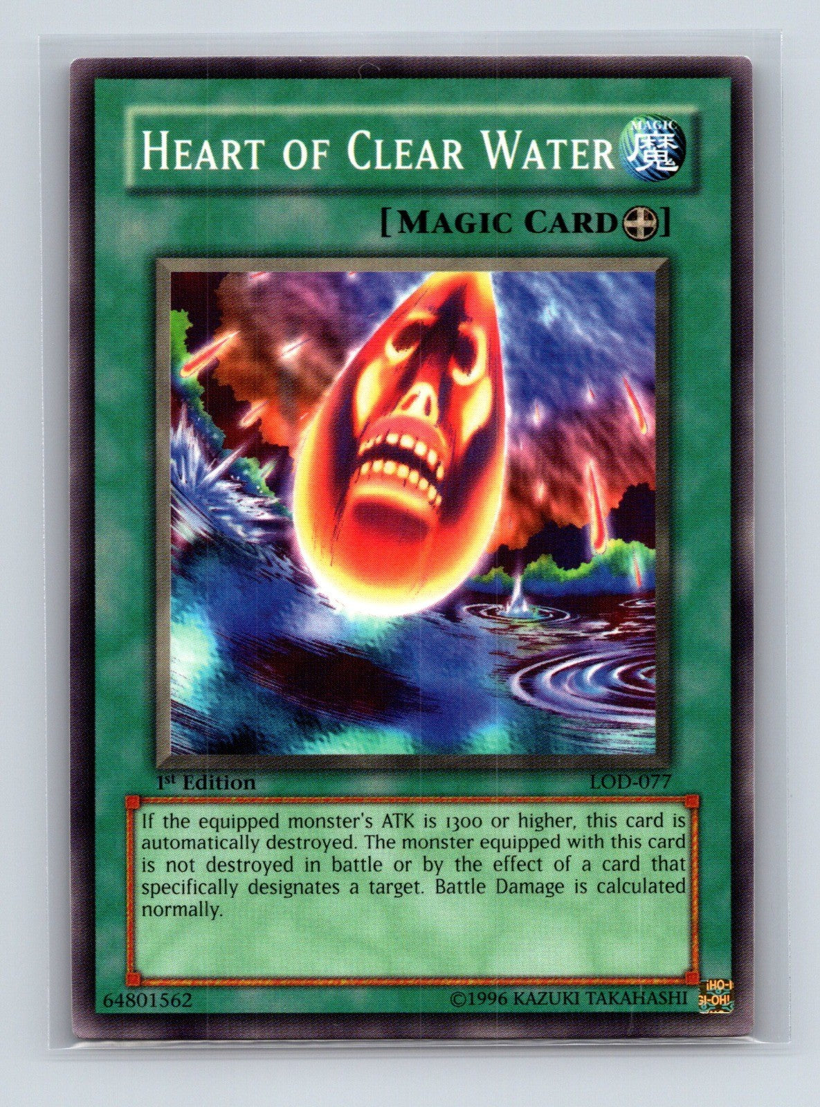 Yugioh Heart of Clear Water LOD-077 Common 1st Edition NM