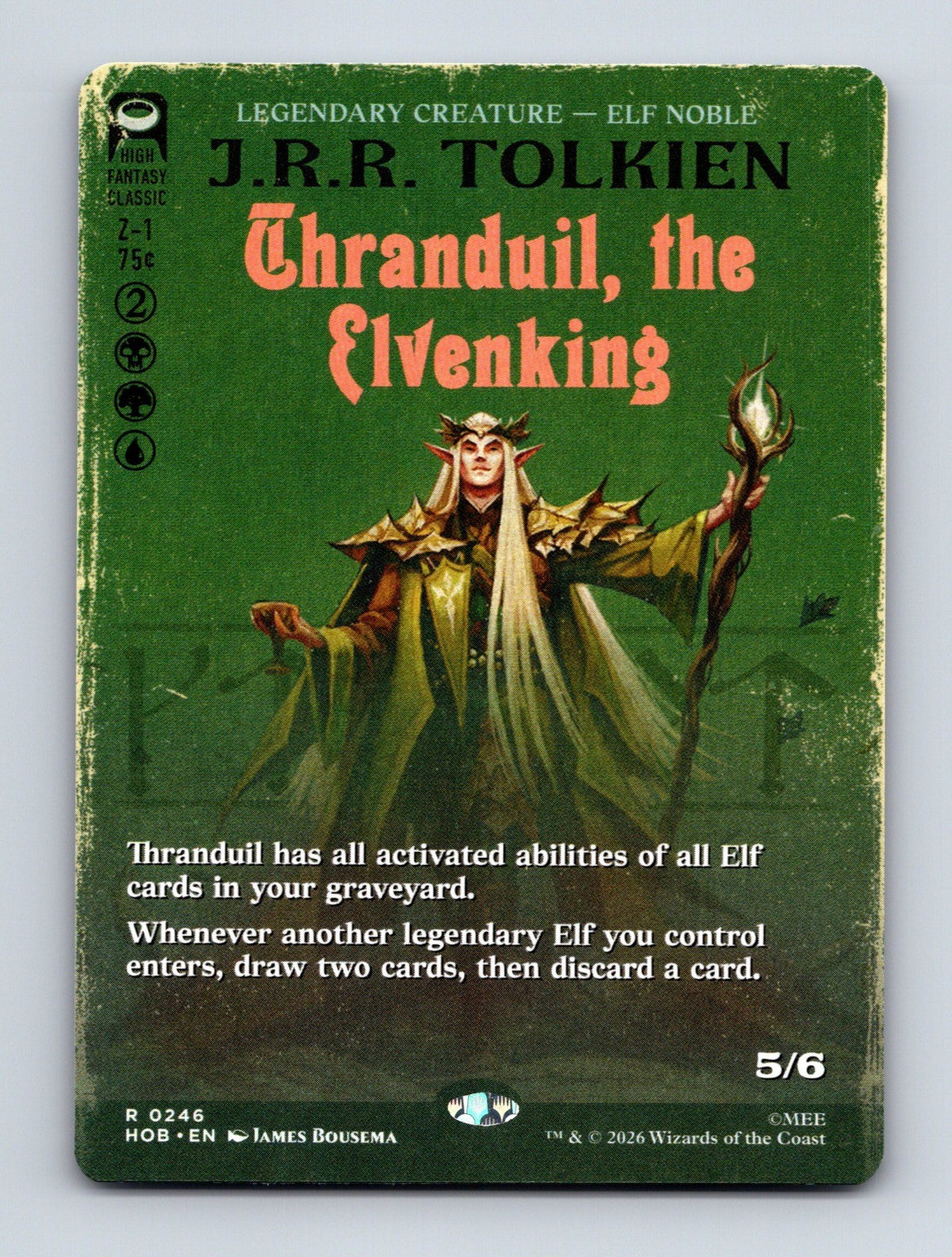 MTG Thranduil, the Elvenking (Borderless) 246 The Hobbit NM