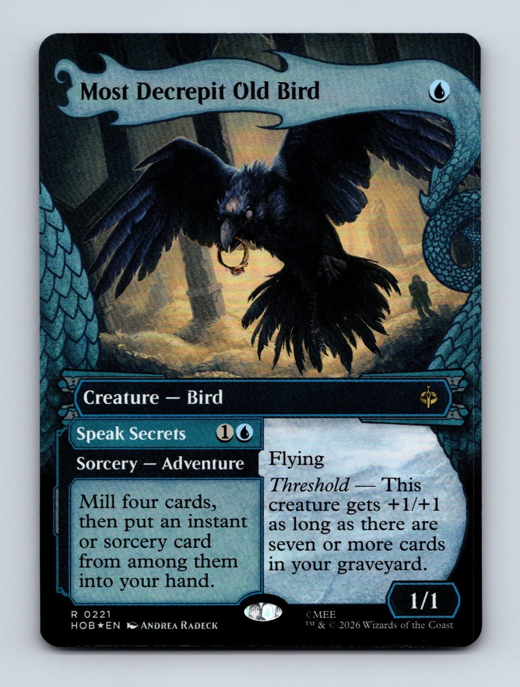 MTG Most Decrepit Old Bird (Showcase) 221 The Hobbit Foil NM