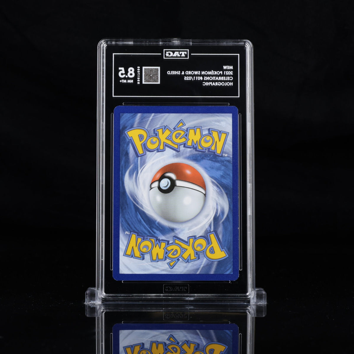 2021 Pokemon Sword & Shield Celebrations Mew #011/025 Holo Rare TAG 8.5 NM-MT+