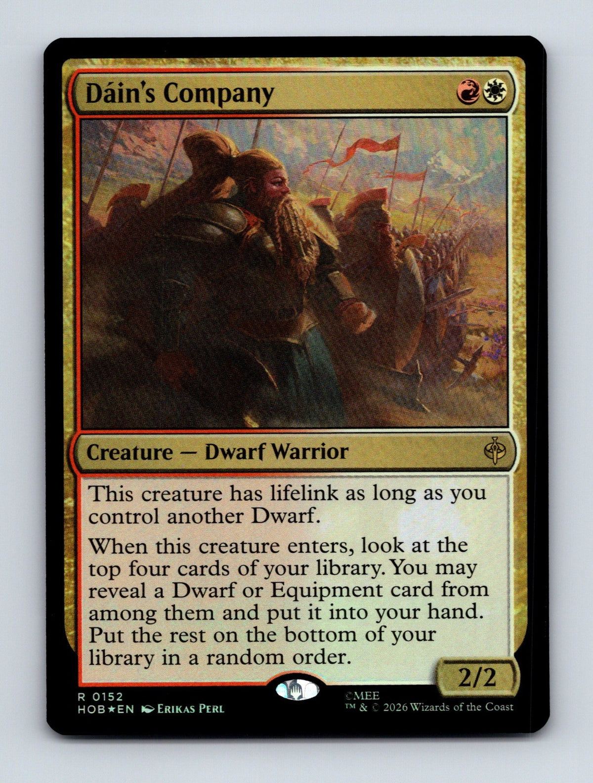 MTG Dain's Company 152 The Hobbit Foil NM