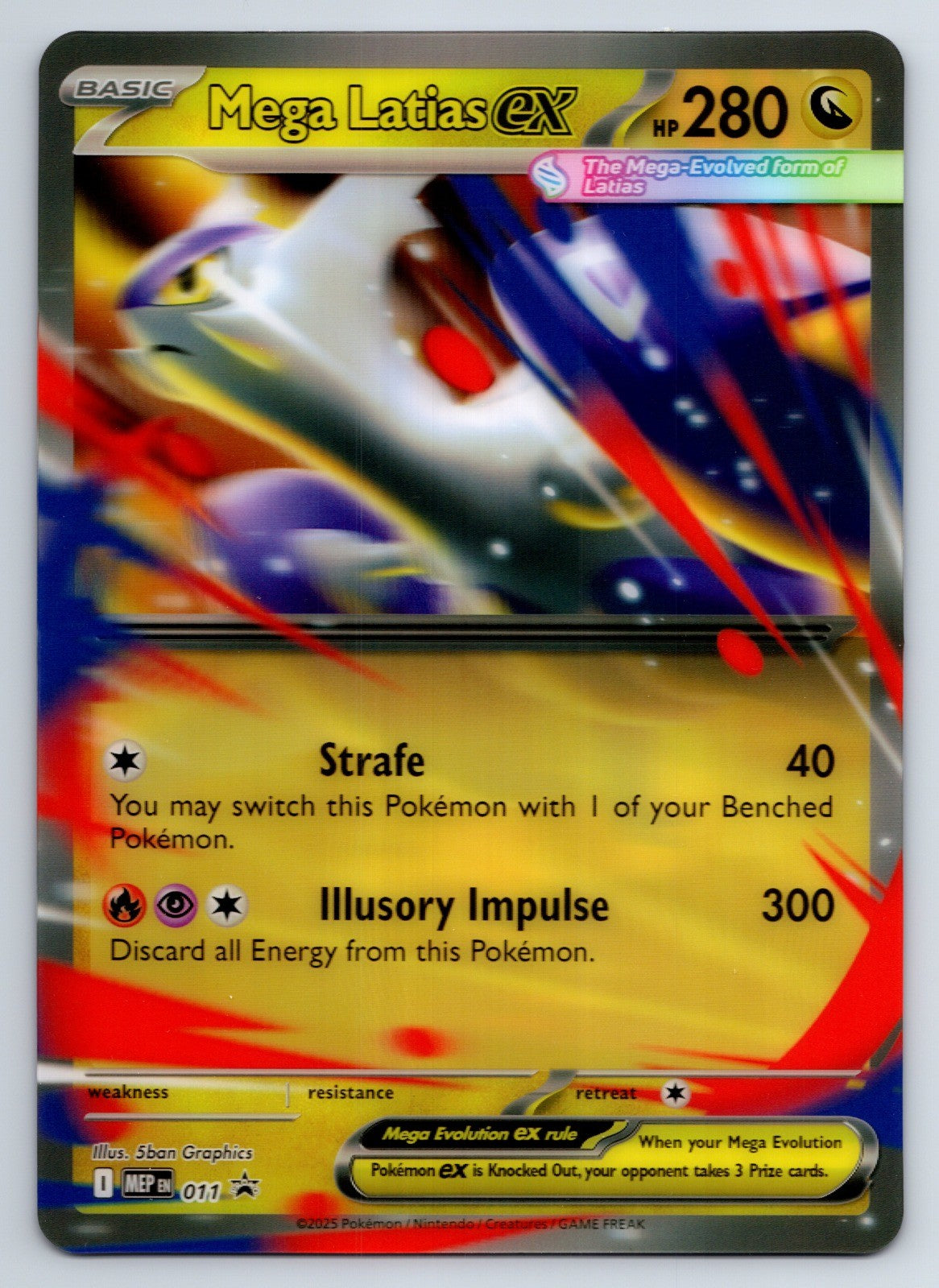 2015 Mega Latias ex - 011 Jumbo Oversized NM