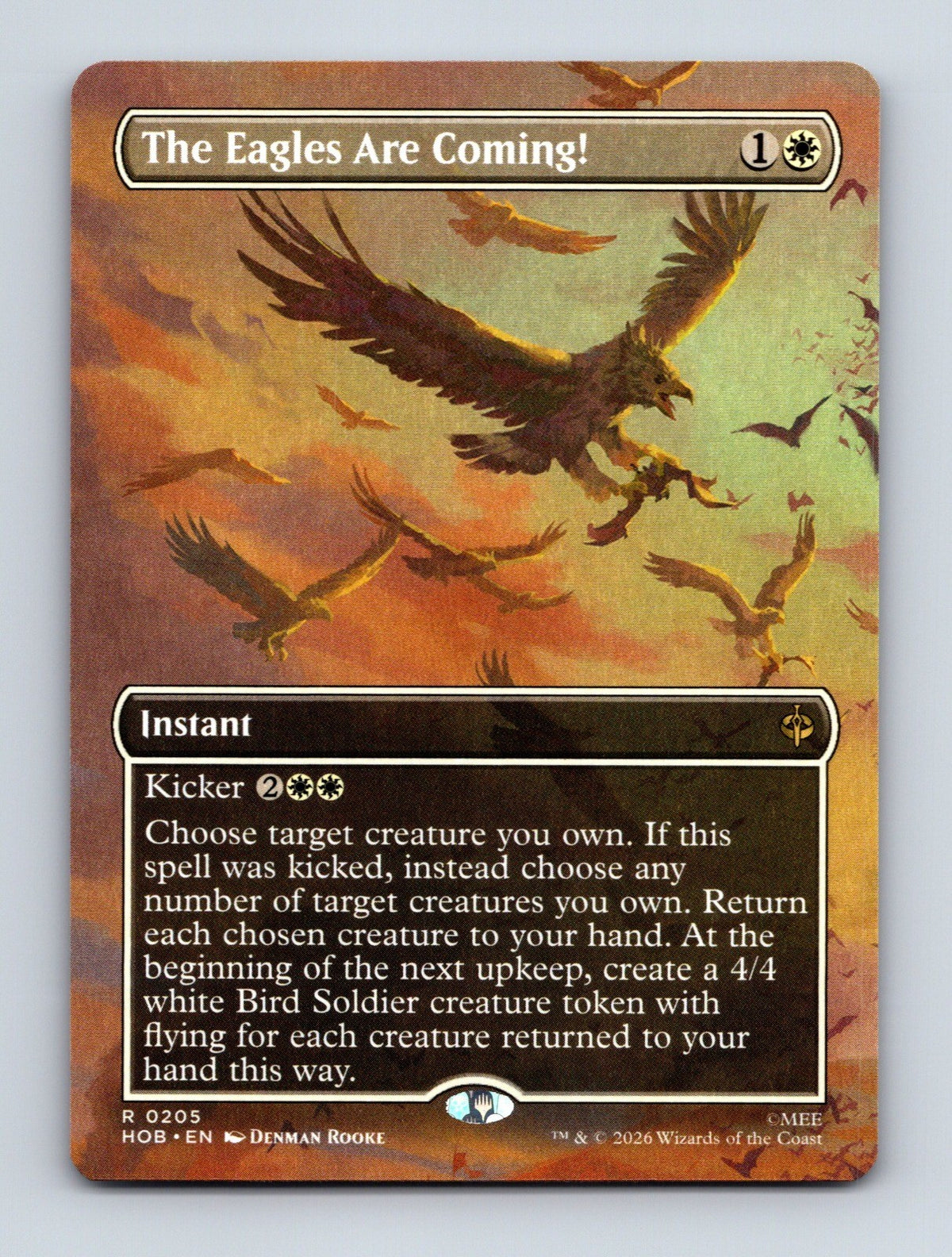 MTG The Eagles Are Coming! (Borderless) 205 The Hobbit NM