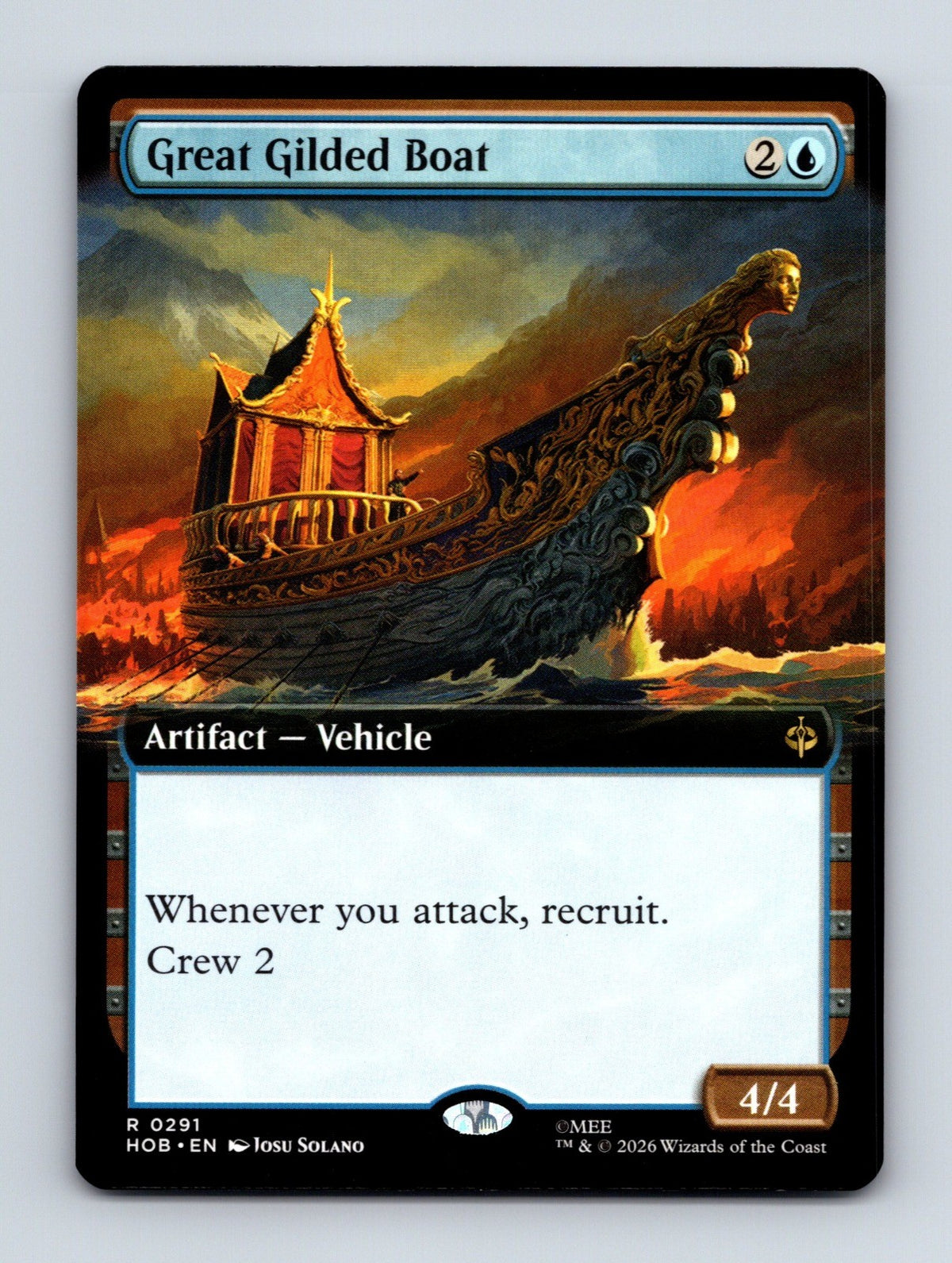 MTG Great Gilded Boat (Extended Art) 291 The Hobbit NM