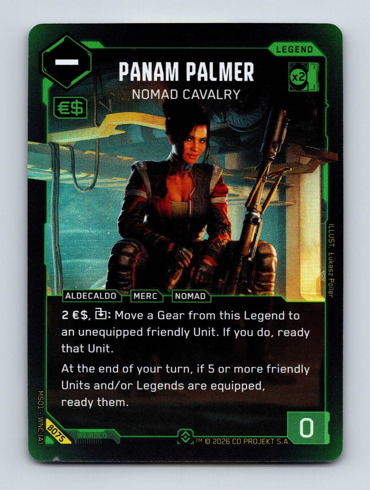 Cyberpunk TCG Beta Panam Palmer - Nomad Cavalry (Epic) B075 Epic NM