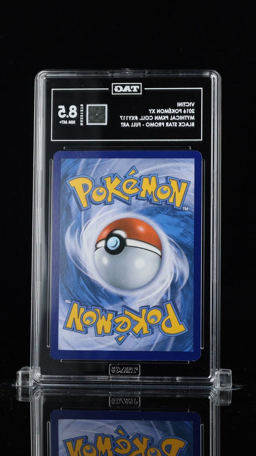 TAG 8.5 NM MT+ Victini XY117 Full Art Mythical Pokemon Collection Promo POP 31