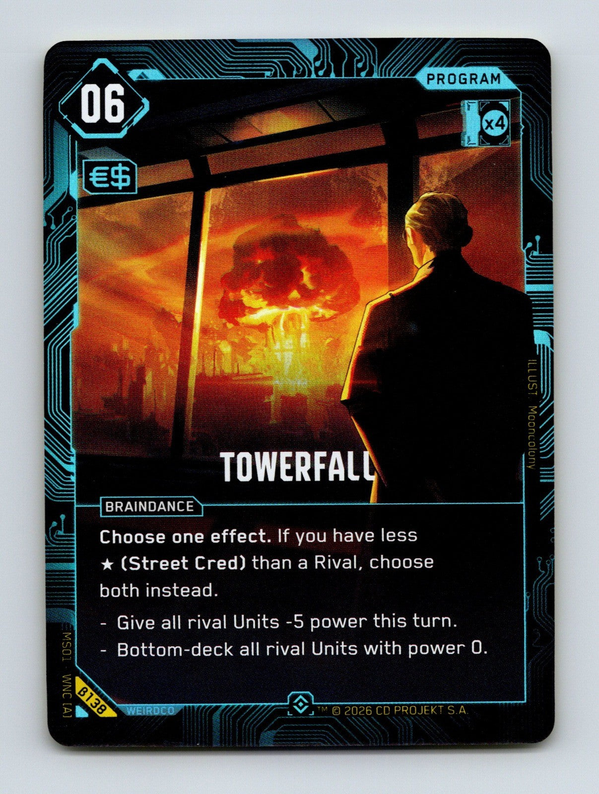 Cyberpunk TCG Beta Towerfall (Epic) 138 NM