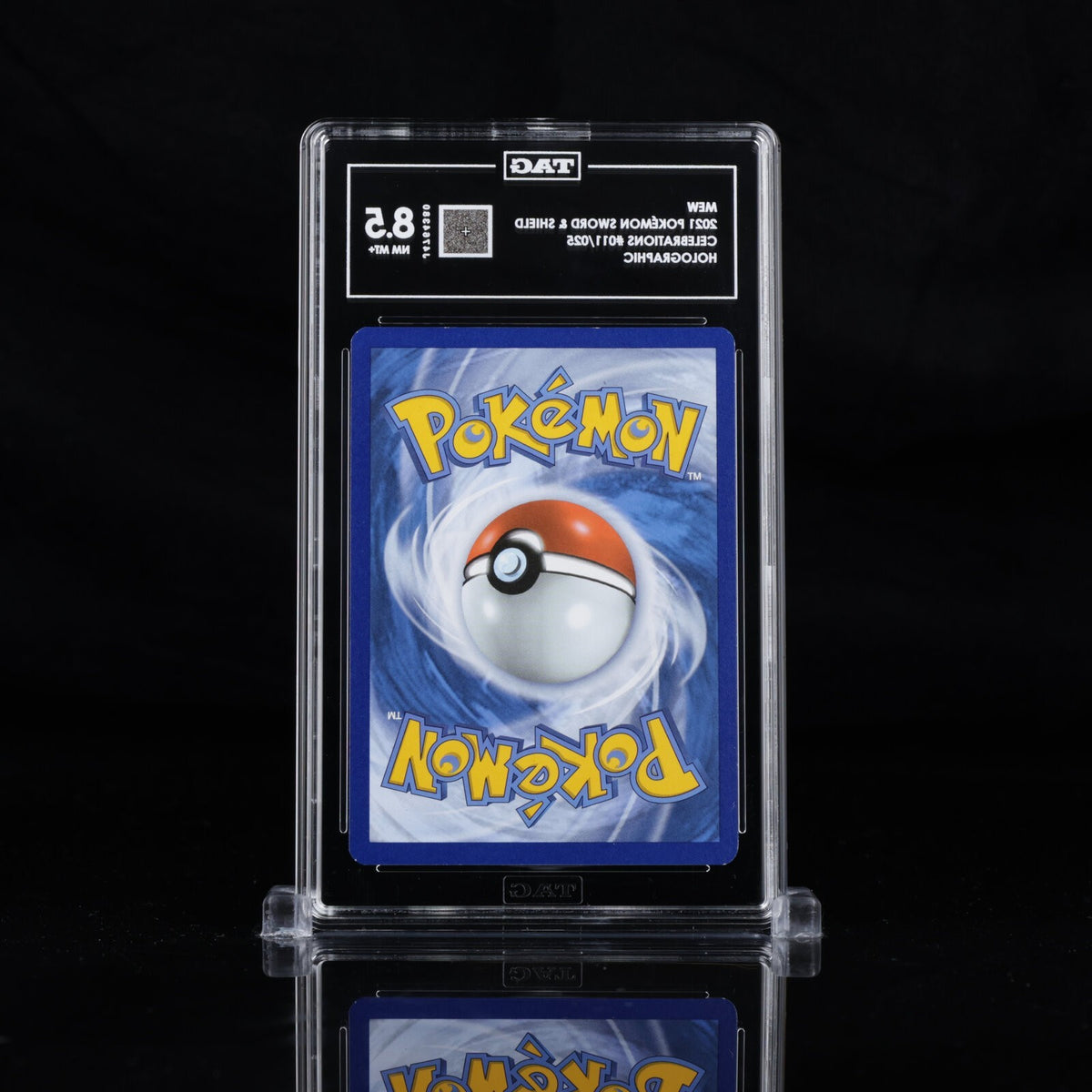 2021 Pokemon Sword & Shield Celebrations Mew #011/025 Holo Rare TAG 8.5 NM-MT+