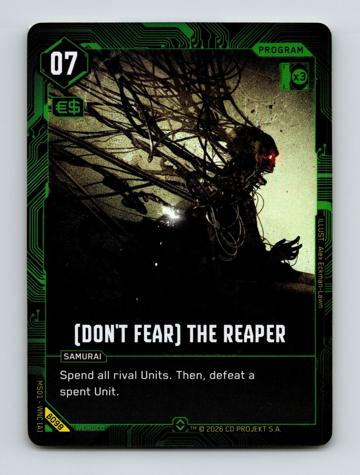 Cyberpunk TCG Beta (Don't Fear) The Reaper B098 Rare NM