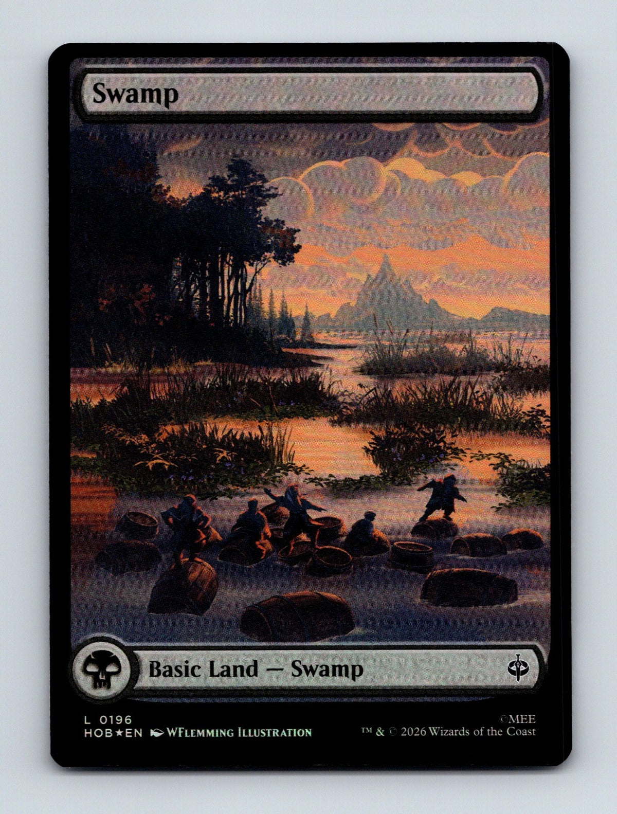 MTG Swamp 196 The Hobbit NM