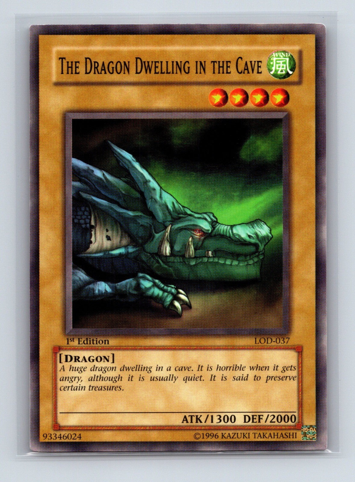 Yugioh The Dragon Dwelling In The Cave LOD-037 Common 1st Edition NM