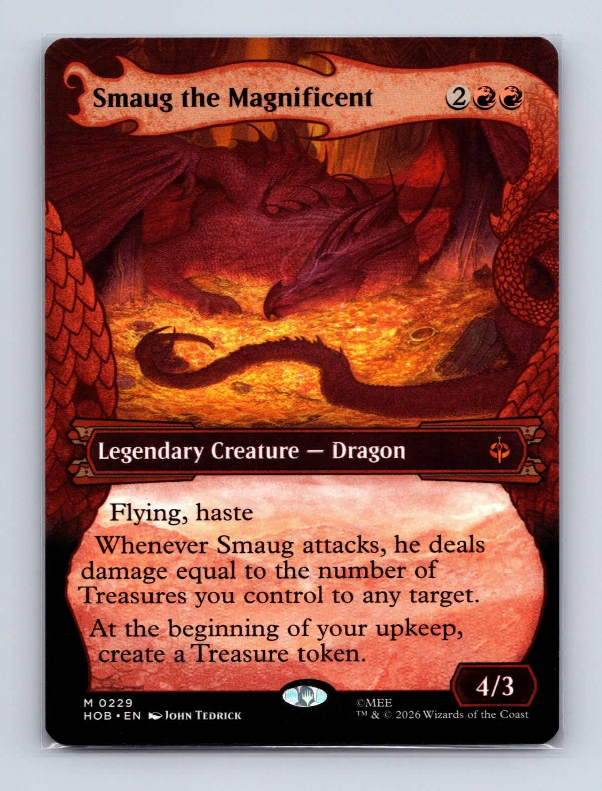 MTG Smaug the Magnificent (Showcase) 229 The Hobbit NM